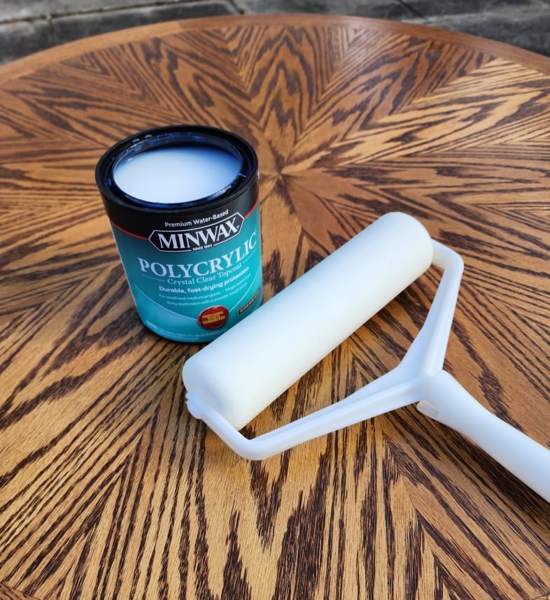 polycrylic and large foam roller