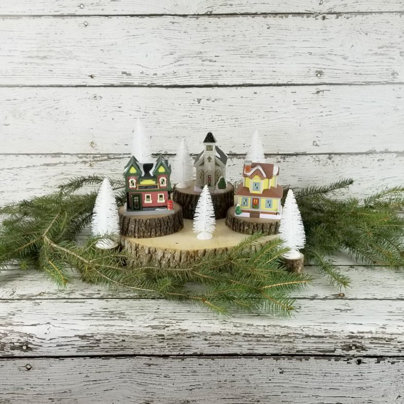 christmas village before