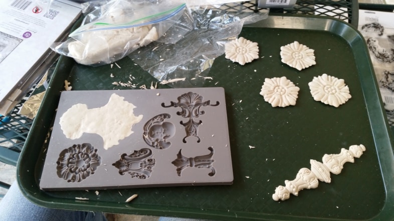 iod molds using paper clay