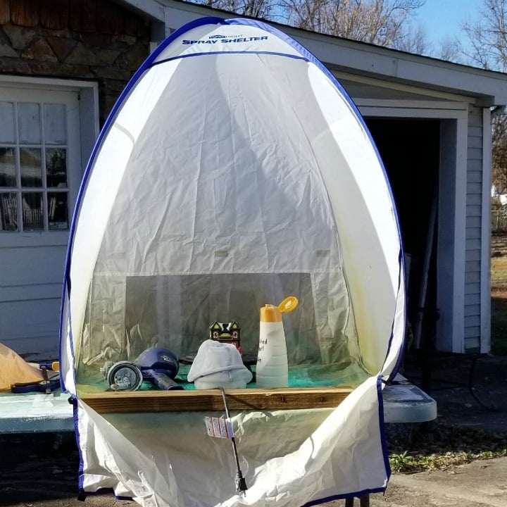 small spray shelter for painting