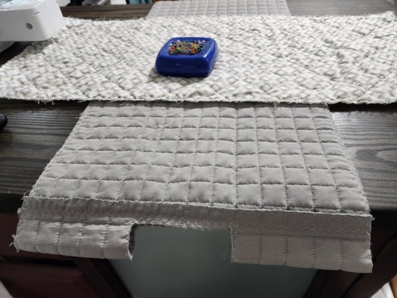 pin two coordinating pieces together