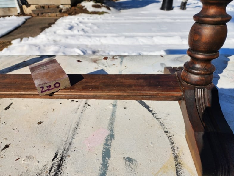 scuff sand with sanding sponge