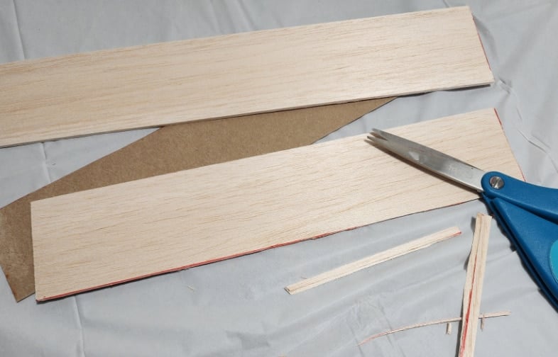 trim balsa wood to size