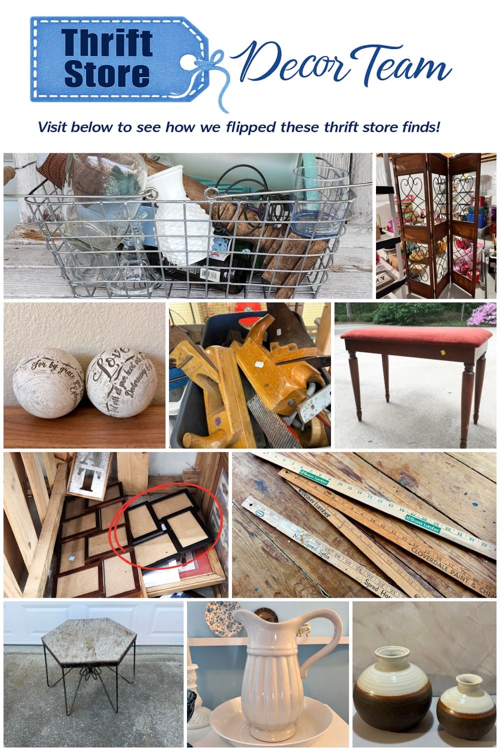 Thrift Store Project Ideas - April