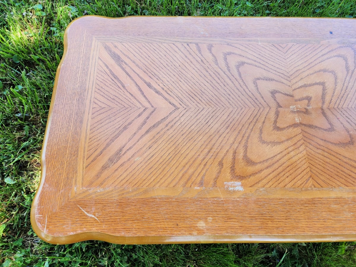 parquet top coffee table