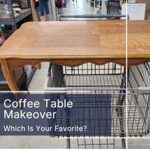 thrift store ten dollar table makeover