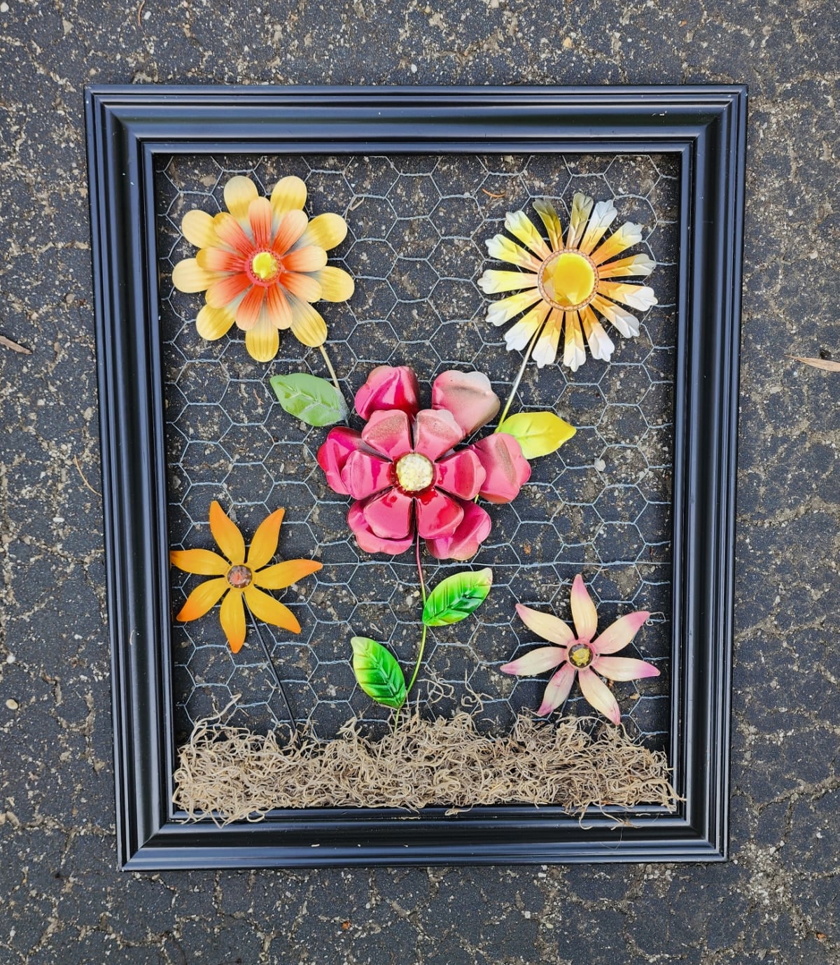designing dollar store floral wall decor