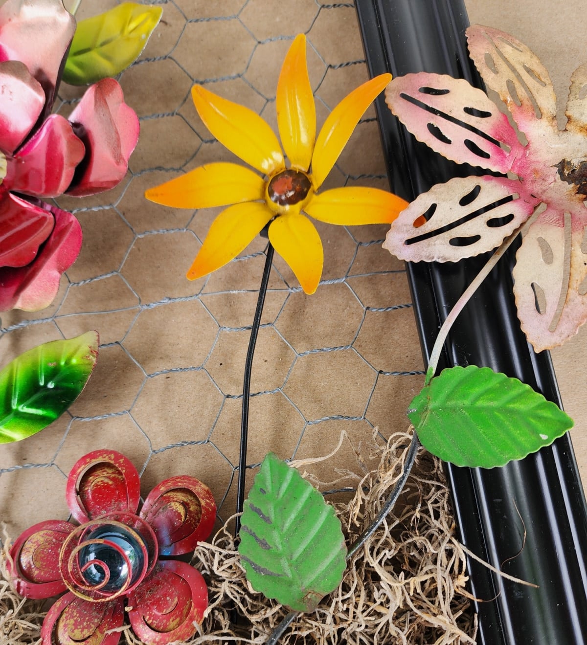flower with and without a leafy stem