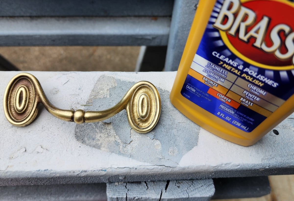 handle shined with brasso