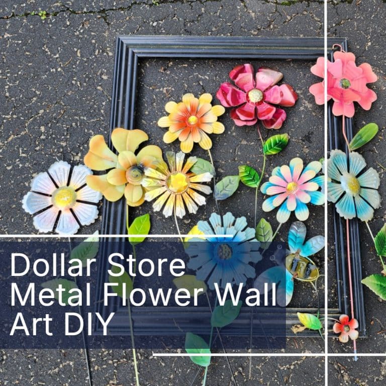 use old metal flowers for new home decor