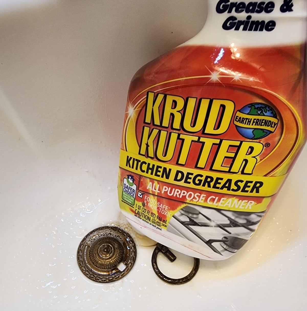 clean hardware with krud kutter