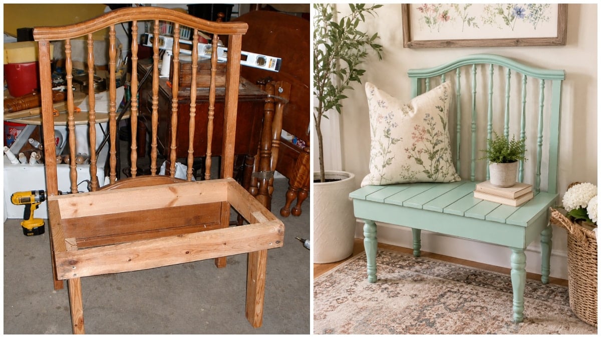 green baby bed bench