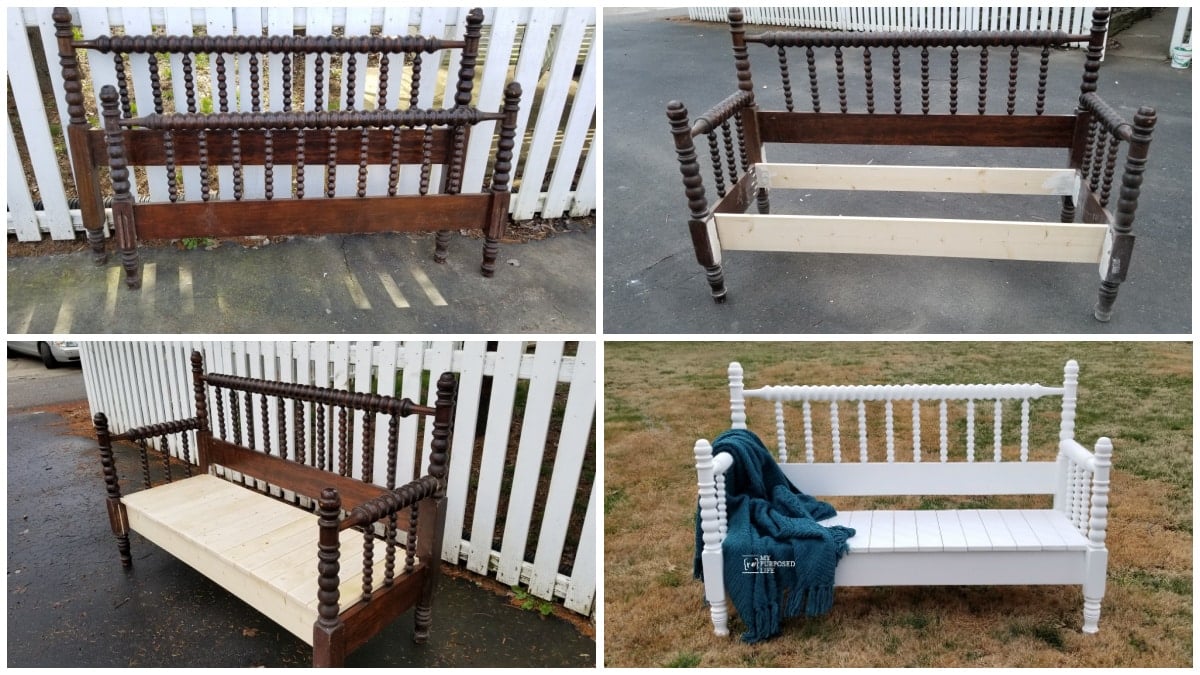 how to make a headboard bench