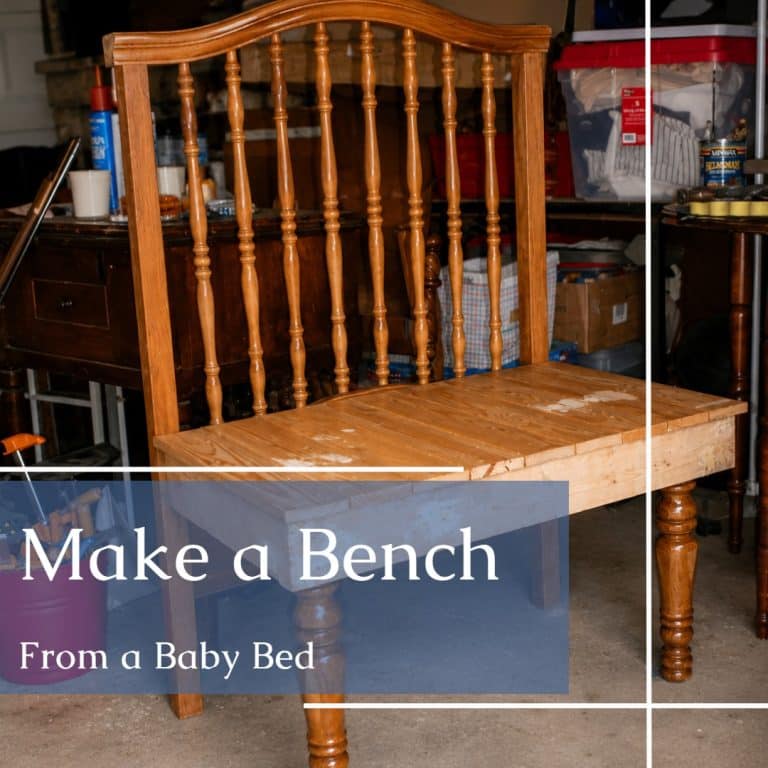 old crib new bench