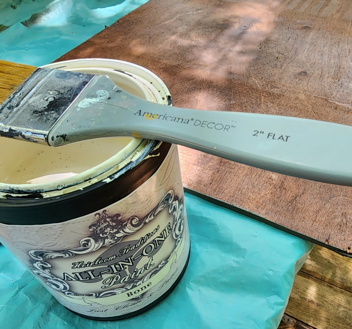 paint the inside back with a light color - bone