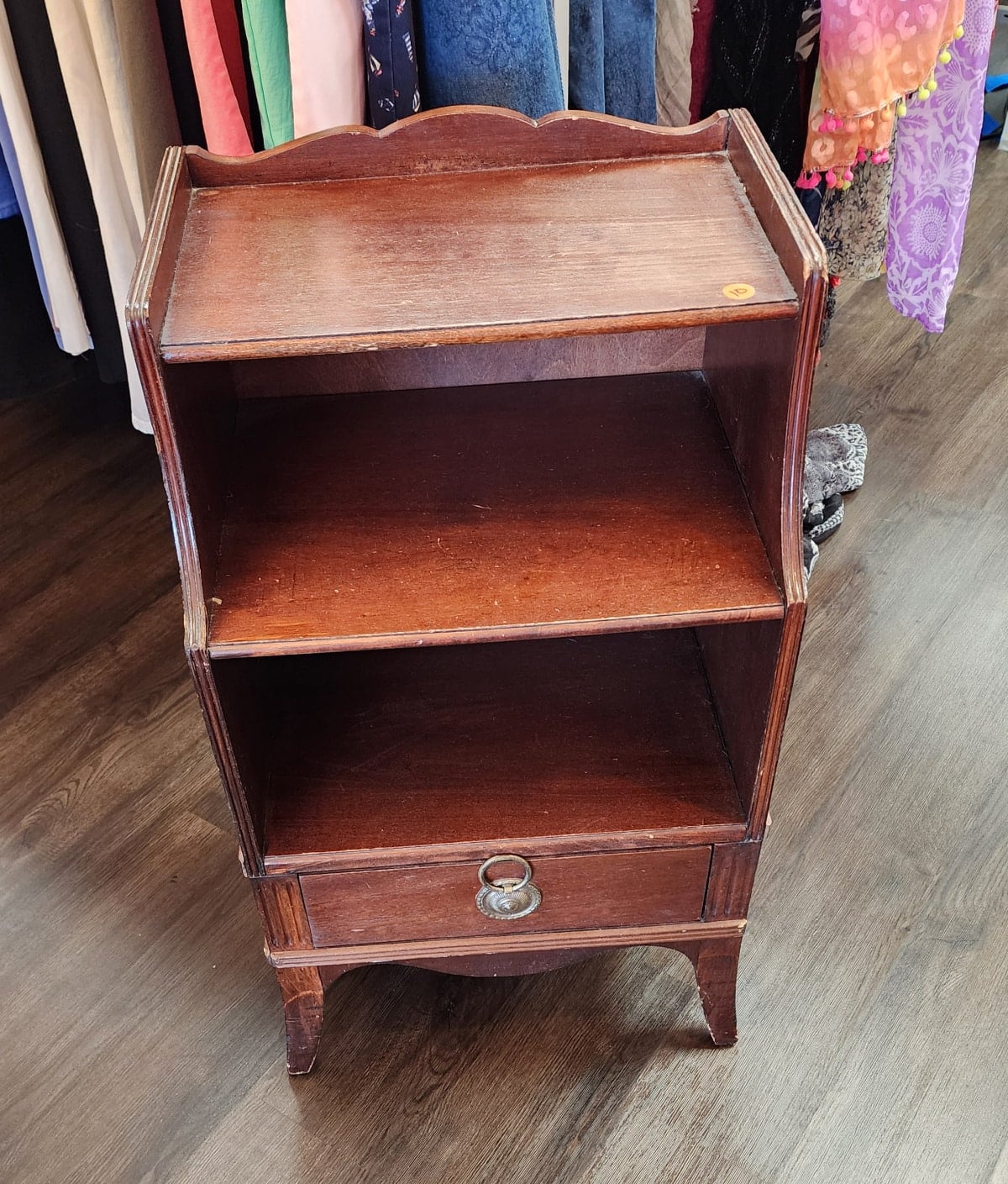 small wooden cabinet before