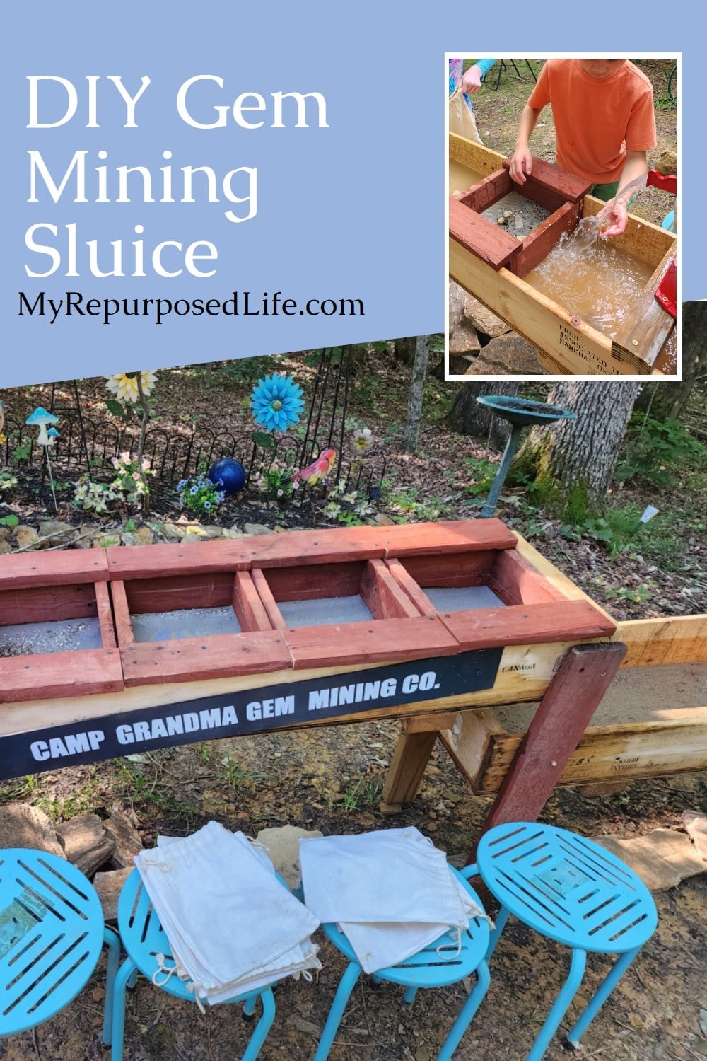DIY Gem Mining Sluice via @repurposedlife
