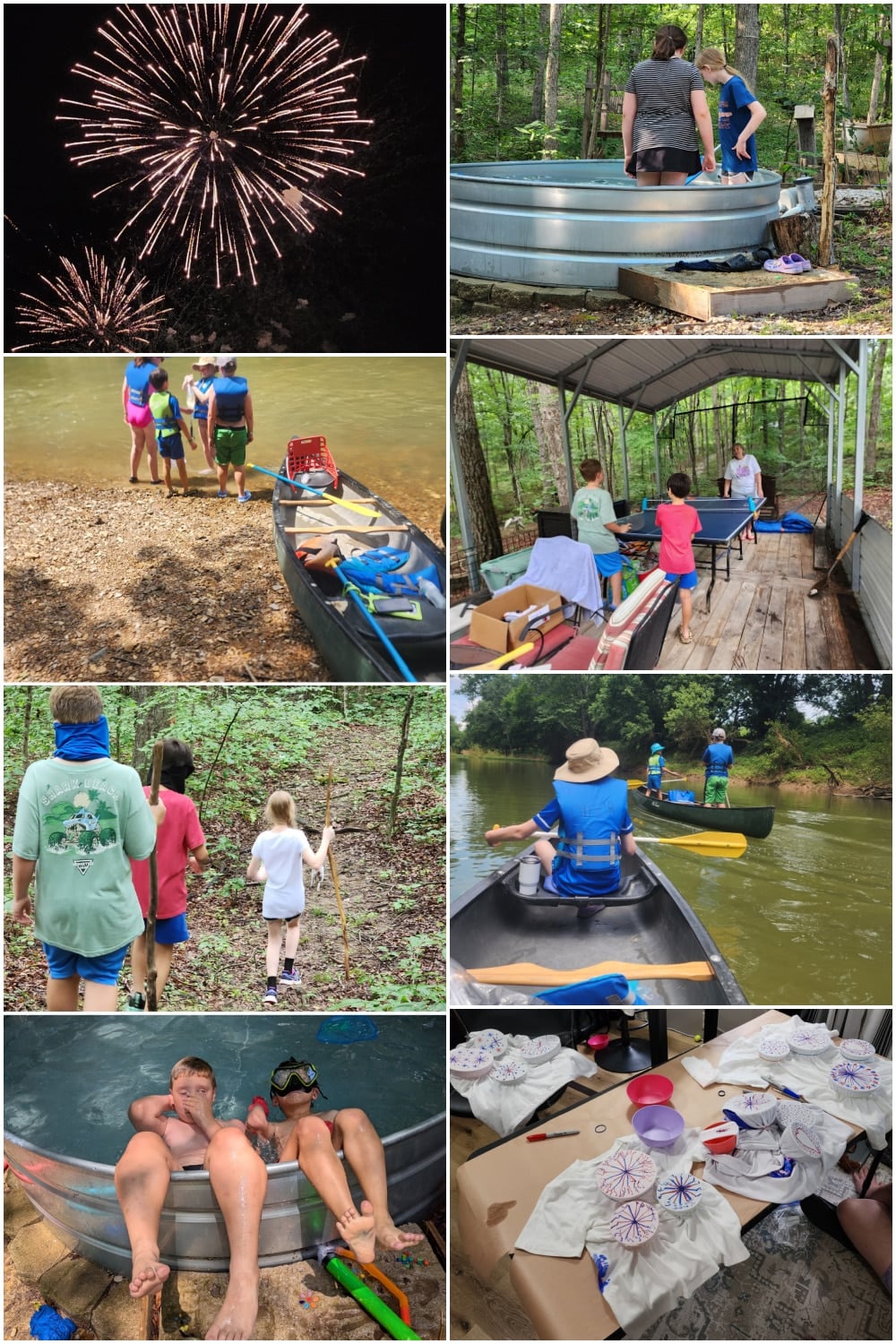 camp grandma collage