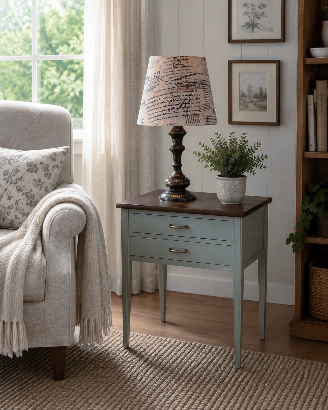 old floor lamp-new table lamp