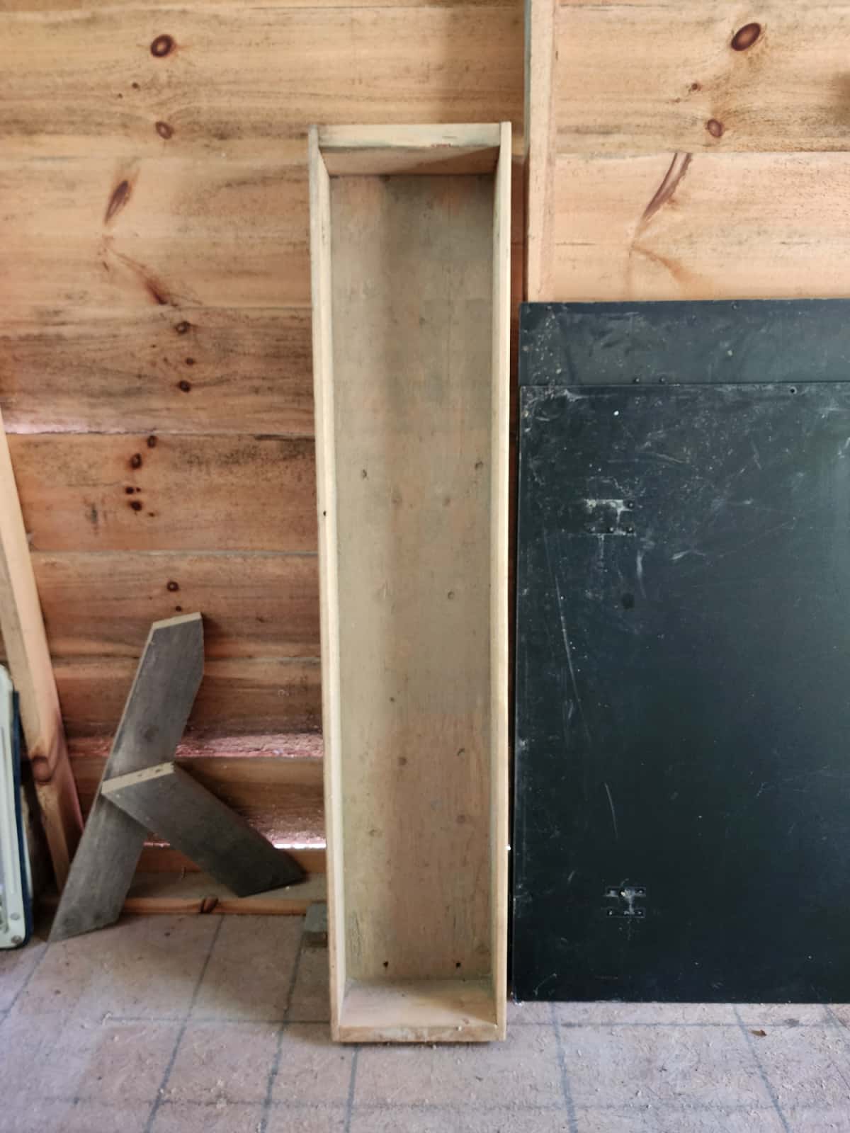 sluice trough in storage