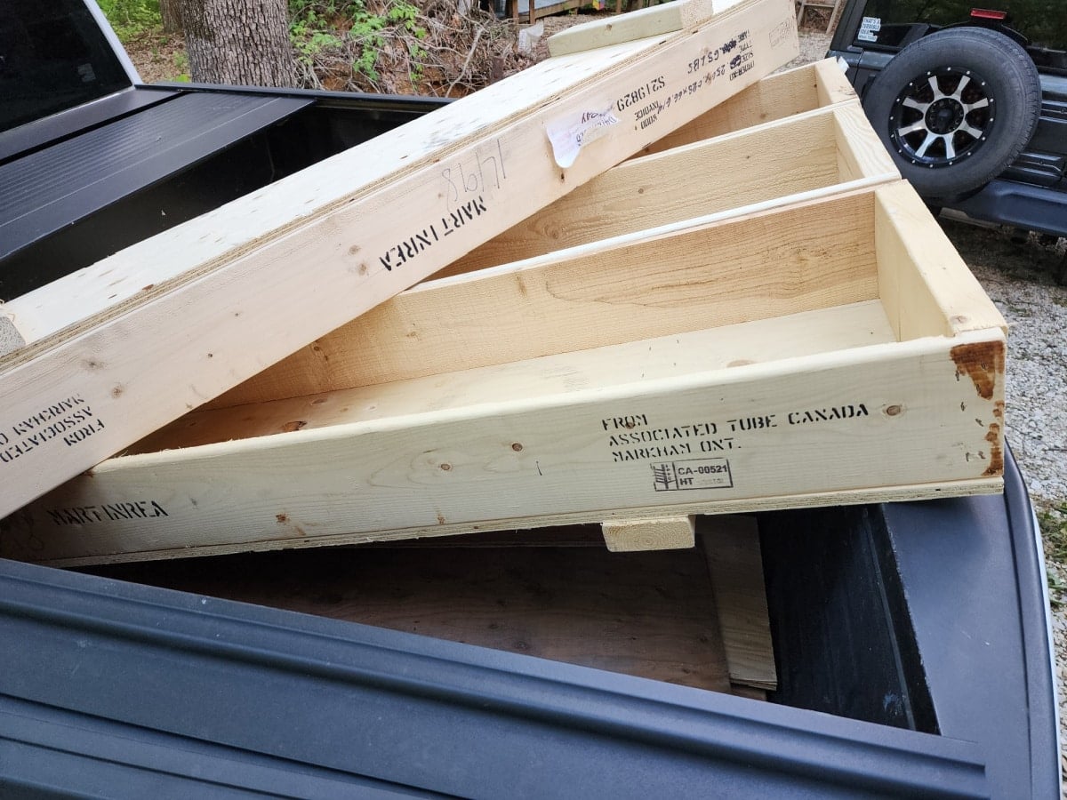 wooden crates