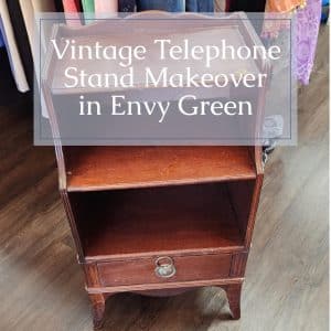 wooden telephone cabinet