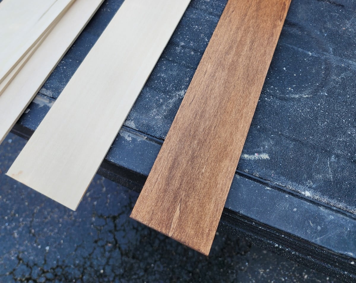 before and after special walnut stain