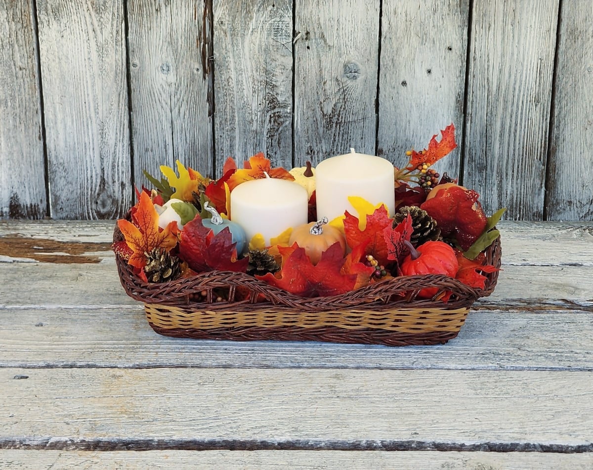 thrift store fall decor